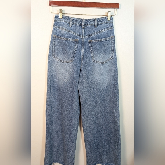 WeWoreWhat Wide Leg Baggy Denim Jeans Size 26 - Picture 6 of 12